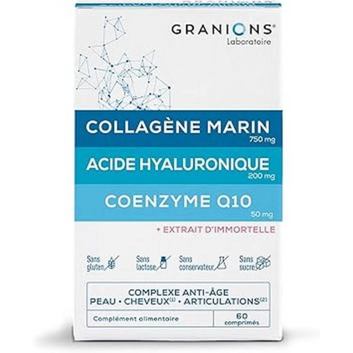 Hidratación profunda y efecto lifting — Granions Marine Collagen + Hyaluronic Acid + CoQ10,