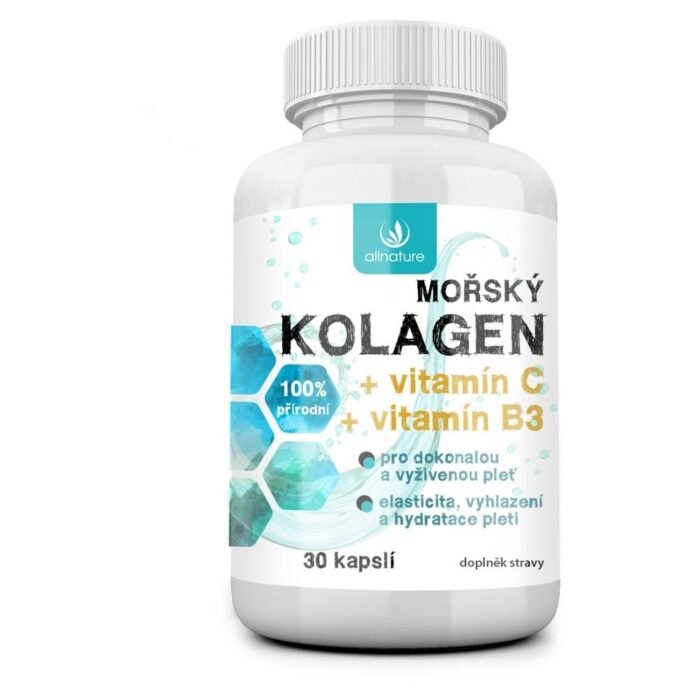 Peau sèche, flasque ou déshydratée – ALLNATURE Marine Collagen + Vitamin C + Vitamin B3,