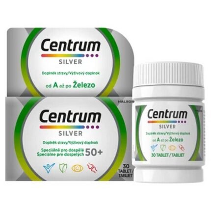 Immune system support for adults 50+ — CENTRUM Multivitamin Silver 50+, Bone health support — CENTRUM Multivitamin Silver 50+, Improved energy and reduced fatigue — CENTRUM Multivitamin Silver 50+, Heart health support — CENTRUM Multivitamin Silver 50+