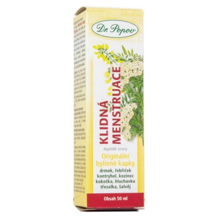 Calambres y molestias menstruales - DR.POPOV Calm menstruation original herbal drops 50 ml,