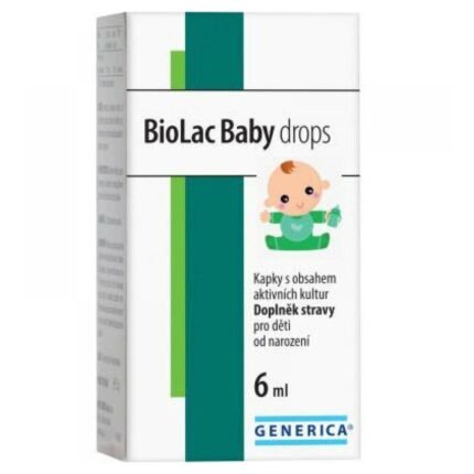 Déséquilibre digestif chez les nourrissons - GENERICA Biolac baby drops 6 ml,