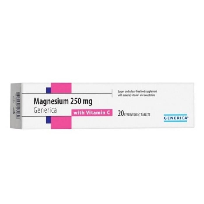 Supporting the nervous system – Generica Magnesium 250mg with Vitamin C,