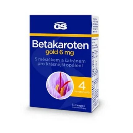 Поддержка здоровья кожи и зрения — GS Betacarotene gold 6 mg,