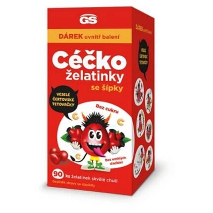 Immune system support — GS C-shaped jelly beans with rose hips, Improvement of skin condition — GS C-shaped jelly beans with rose hips, Relief of cold symptoms — GS C-shaped jelly beans with rose hips, Support of overall body tone — GS C-shaped jelly beans with rose hips
