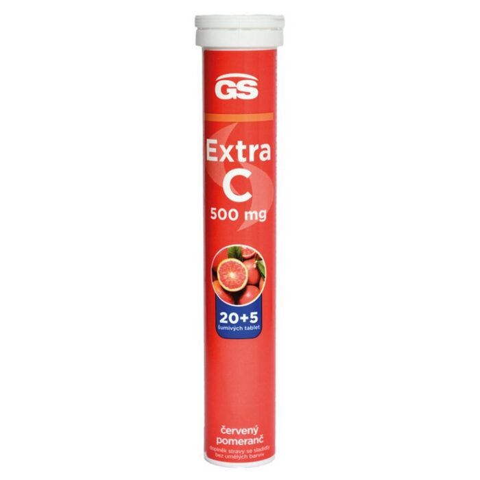 Weakened immune system defenses-GS Extra C 500 mg red orange,