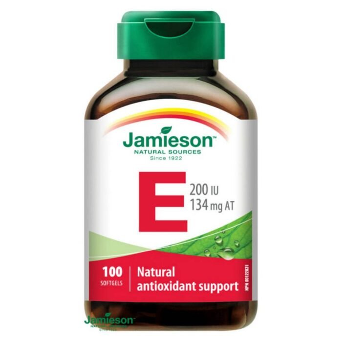 Oxidative stress and cell damage-JAMIESON Vitamin E 200 IU,