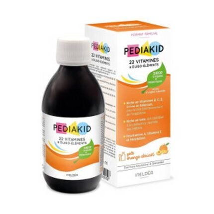 Helps prevent vitamin and mineral deficiencies by providing essential nutrients like vitamins C, D, E, and trace elements-Laboratoires Ineldea PEDIAKID Sirop 22 vitamines et oligo-éléments 250 ml,