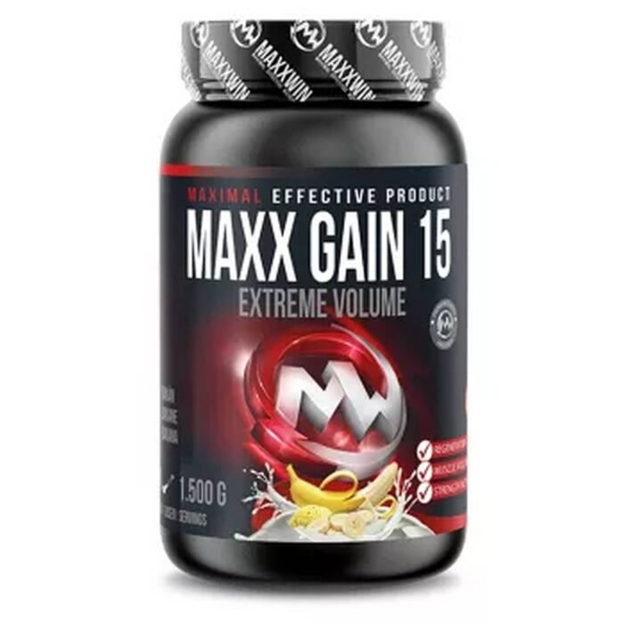 Быстрое восстановление энергии — MAXXWIN Maxx gain 15 carbohydrate drink banana flavor,
