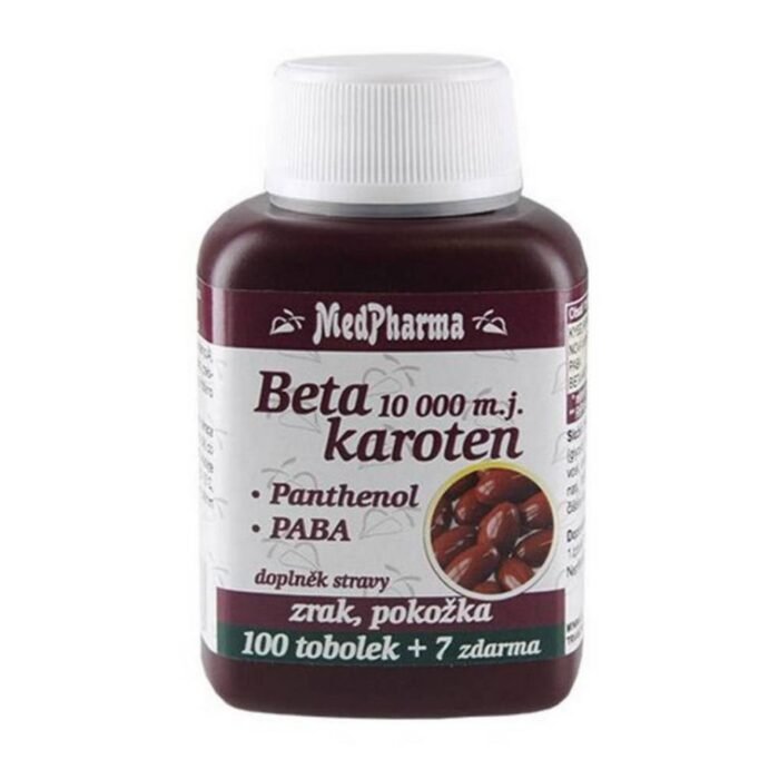 Bronceado y protección de la piel – MedPharma Beta Karoten 10000 mj s Panthenolem + PABA,