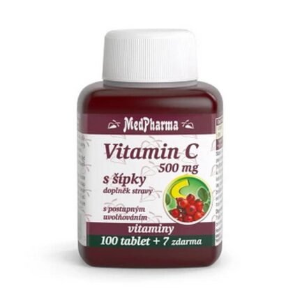 Fortalecimiento del sistema inmunológico — MEDPHARMA Vitamin C 500 mg with rose hips,