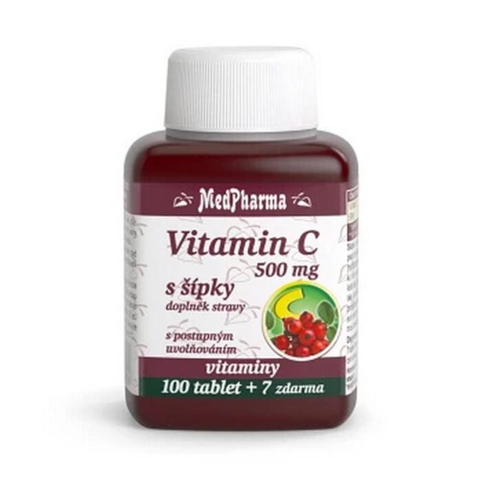 Fortalecimiento del sistema inmunológico — MEDPHARMA Vitamin C 500 mg with rose hips,