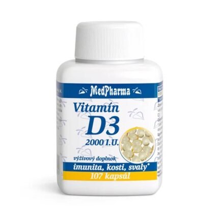Vitamin D deficiency due to limited sun exposure-MEDPHARMA Vitamin D3 2000 IU,