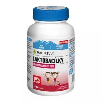 Supports healthy gut flora — NATUREVIA Lactobacilli for children cherry, Improves digestion — NATUREVIA Lactobacilli for children cherry, Boosts immunity — NATUREVIA Lactobacilli for children cherry, Reduces risk of intestinal disorders — NATUREVIA Lactobacilli for children cherry