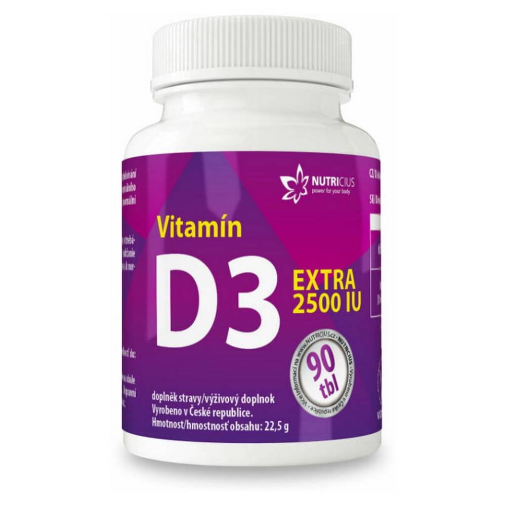 nutricius vitamin d3 extra 2500 iu 90