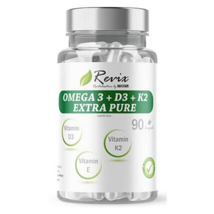 Apport inadéquat en acides gras oméga-3 - REVIX Omega 3 + D3 + K2 extra pure,
