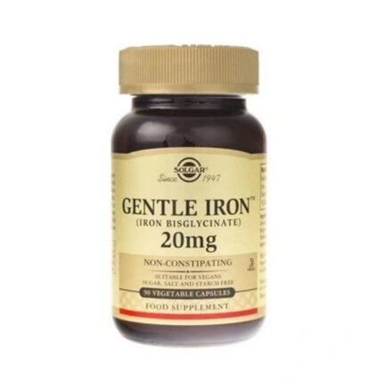 Correcting iron deficiency – Solgar Gentle Iron 20mg,