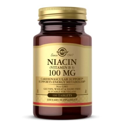Support for normal energy metabolism — Solgar Niacin 500 mg,