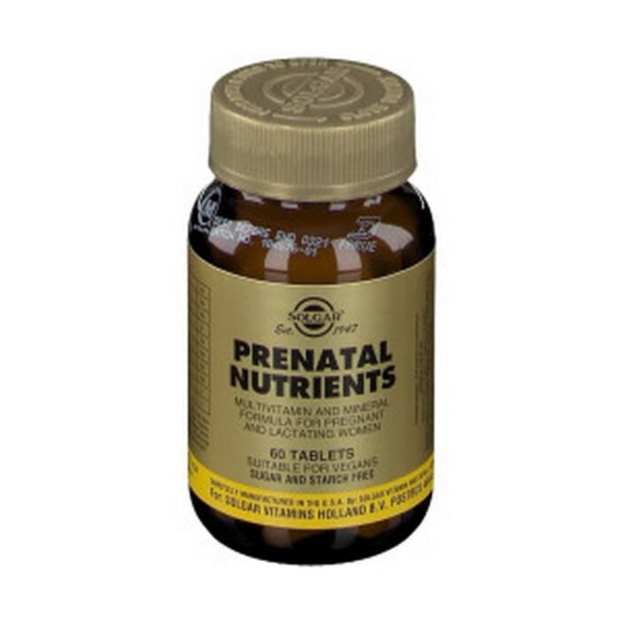 Nutritional deficiencies during pregnancy and lactation-Solgar Prenatal Nutrients,