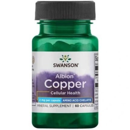 Apoyo a la salud ósea – SWANSON Albion Chelated Copper,