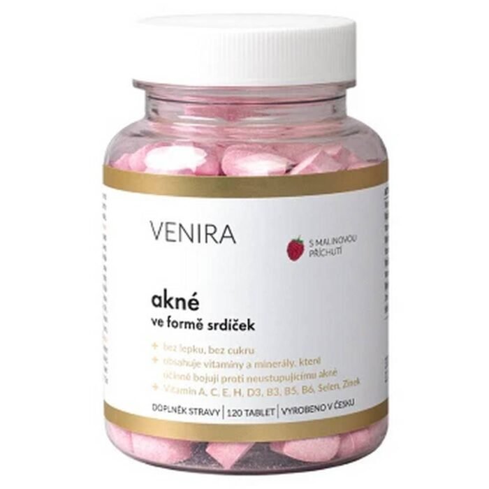 Reducción de inflamaciones y acné — VENIRA Acne Hearts Raspberry,