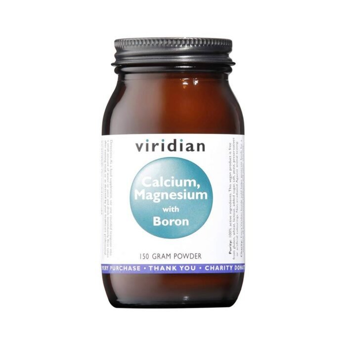 Strengthening bones and teeth – Viridian Calcium Magnesium with Boron,