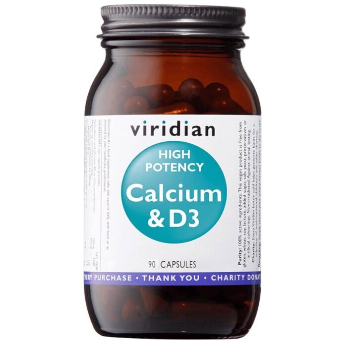 Strengthening bones and teeth – Viridian High Potency Calcium & D3,
