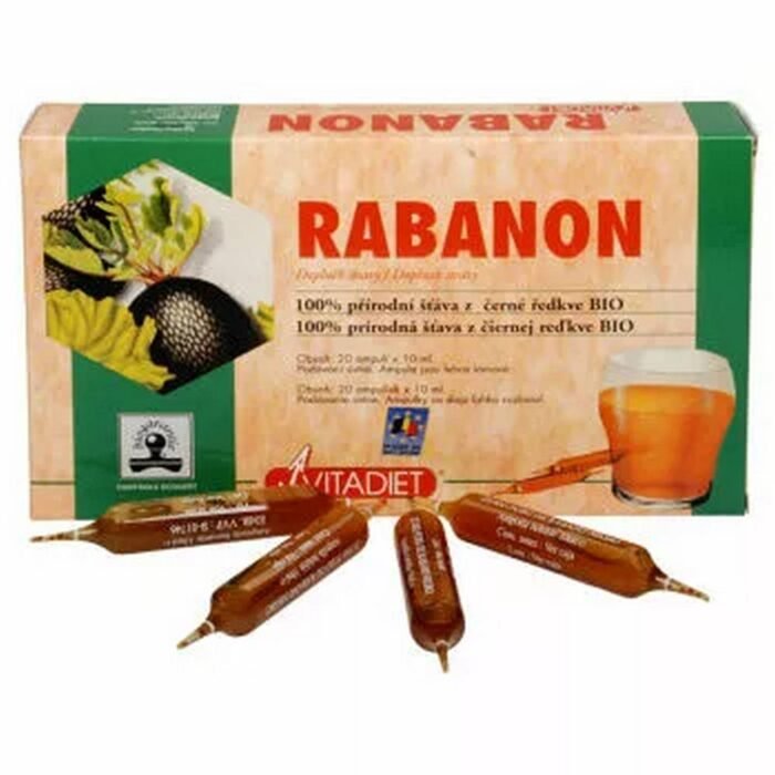 Soutien de la fonction hépatique — VITADIET Rabanon black radish extract 10 ml BIO,