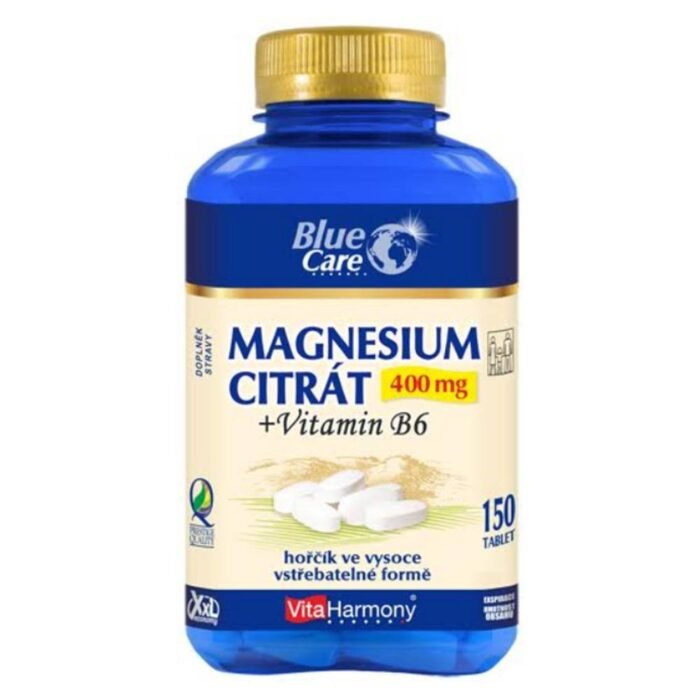 Calambres y espasmos musculares - VITAHARMONY Magnesium citrate 400 mg + Vitamin B6,