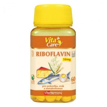 Усталость из-за дефицита витамина B2-VITAHARMONY Riboflavin 10 mg,