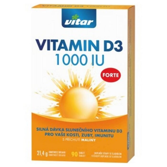 Vitamin D deficiency due to limited sun exposure-VITAR Vitamin D3 Forte 1000 IU,
