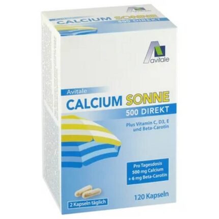 Calcium deficiency affecting bone strength– Avitale Calcium Sun 500 mg,