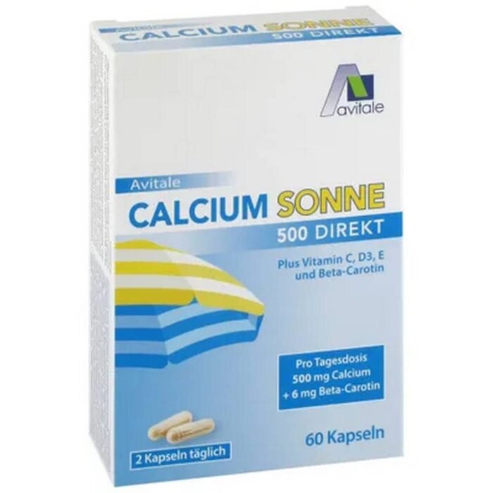 Дефицит кальция, влияющий на прочность костей – Avitale Calcium Sun 500 mg,