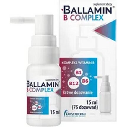 Carence en vitamines B – Ballamin B Complex Vitamins From Group B Spray 15 ml,