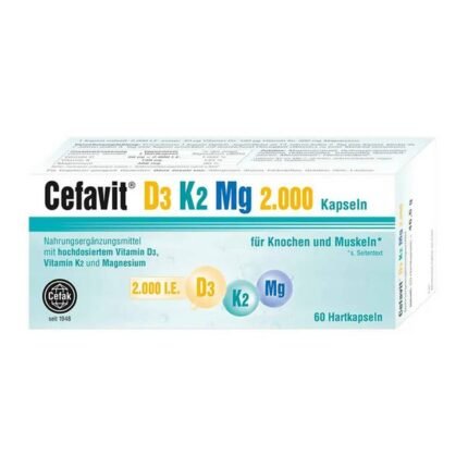 Carence en vitamine D et K-Céfavit D3 K2 Mg,