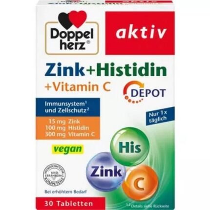 Immune system strengthening — DOPPELHERZ activ Zinc + Histidine + Vitamin C,