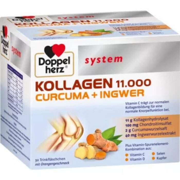 Renforcement des articulations et des cartilages — DOPPELHERZ Collagen 11,000 Curcuma+Gingw. system TRA 25 ml,