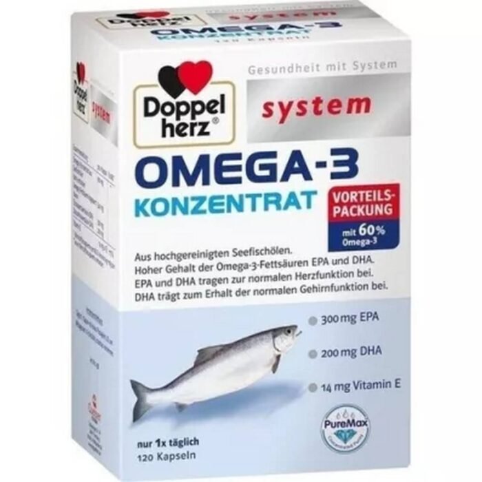 Réduction du cholestérol — DOPPELHERZ Omega-3 concentrate,