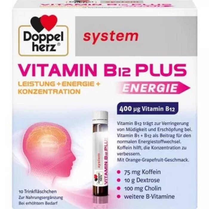 Soutient le métabolisme normal — DOPPELHERZ Vitamin B12 Plus system 25 ml,