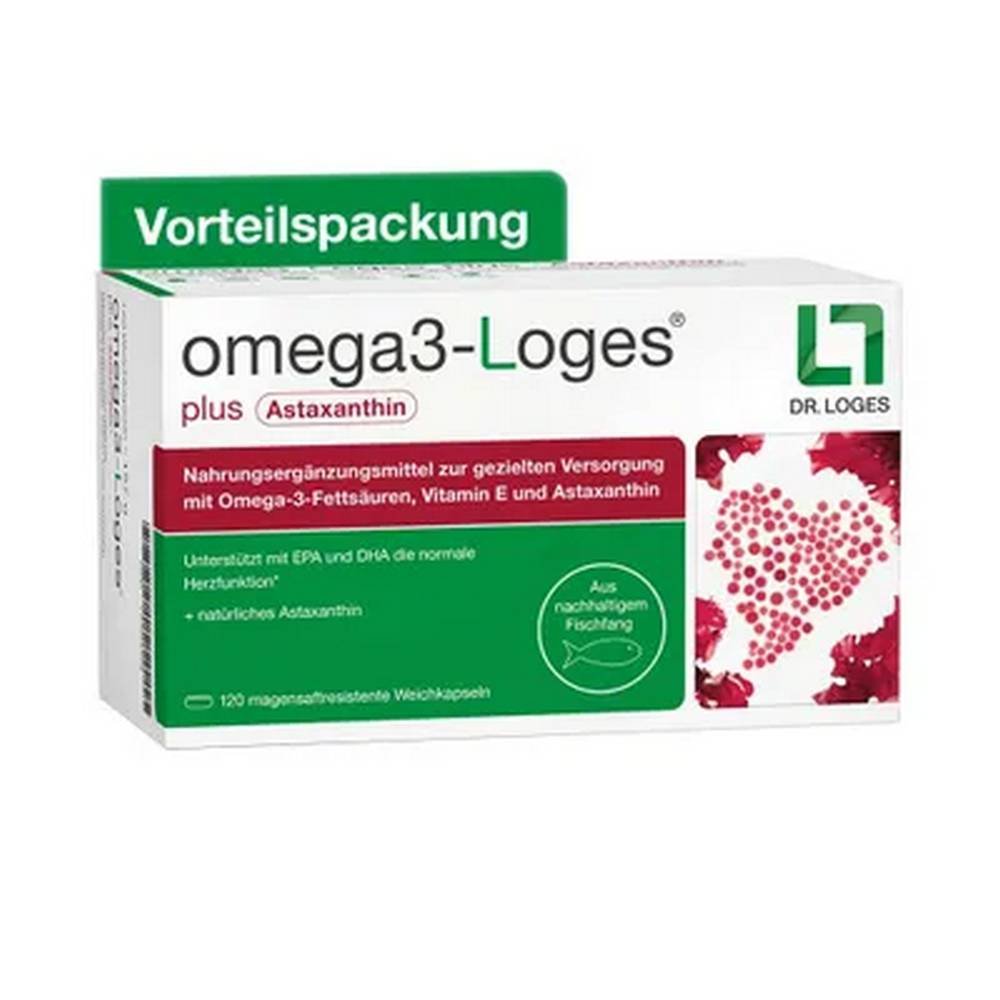 dr loges omega3 loges® plus astaxanthin 120 Apoyo cardiovascular — Dr. Loges omega3-Loges® plus astaxanthin,