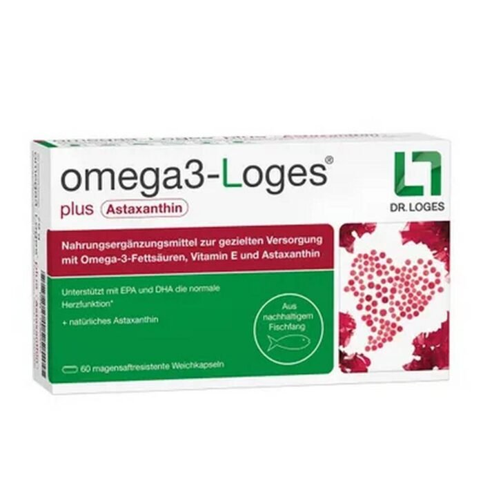 Soutien cardiovasculaire — Dr. Loges omega3-Loges® plus astaxanthin,