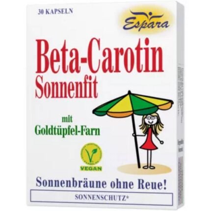 Protection of skin from sunburn — Espara BETA CAROTIN SONNENFIT,