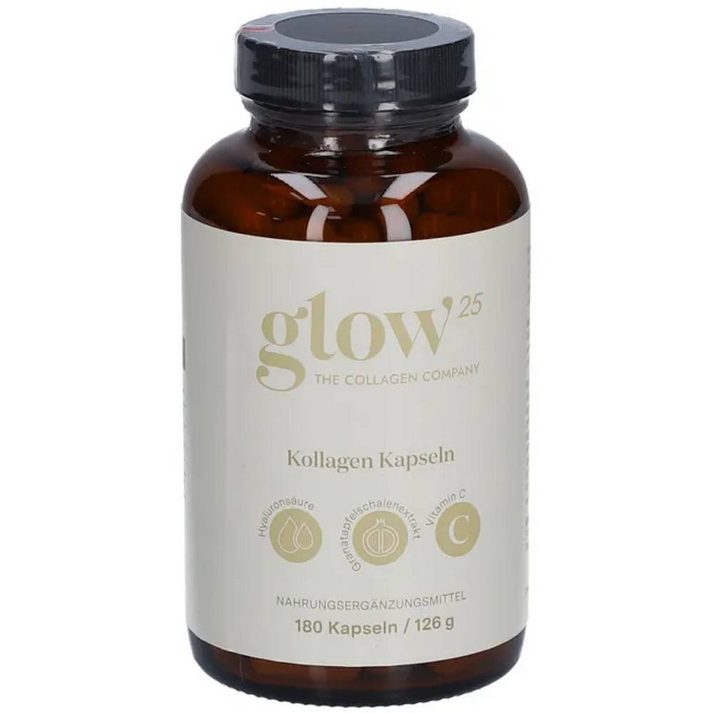 glow25® collagen capsules180 Depleción de colágeno-Cápsulas de Colágeno Glow25,