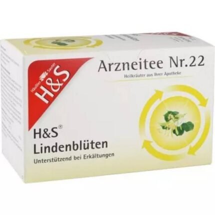 Réduction de la fièvre — H&S Linden Blossom Tea Filter Bags, 1.8 g,