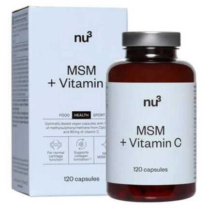 Support for joints and cartilage — nu3 MSM + Vitamin C,