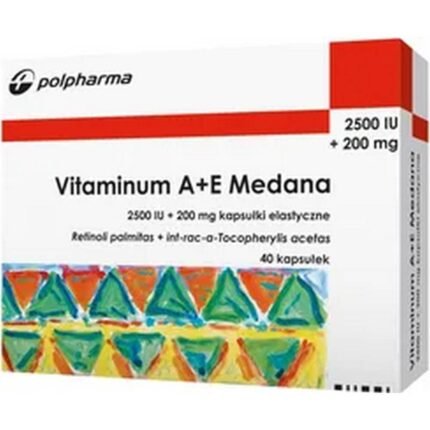 Vision decline or eye fatigue-Polpharma Vitamin A + E 2500 IU + 200 mg,