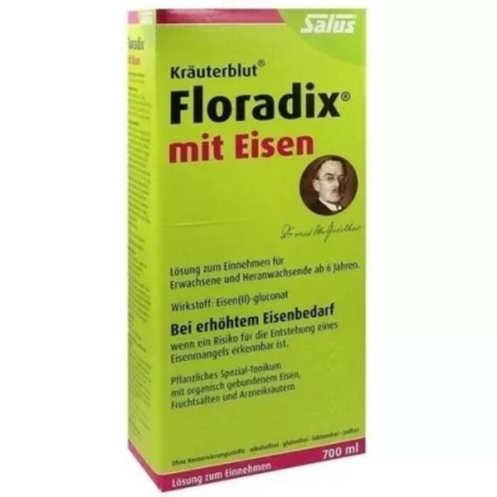 Prévention et traitement de l'anémie ferriprive — SALUS FLORADIX with iron oral solution,