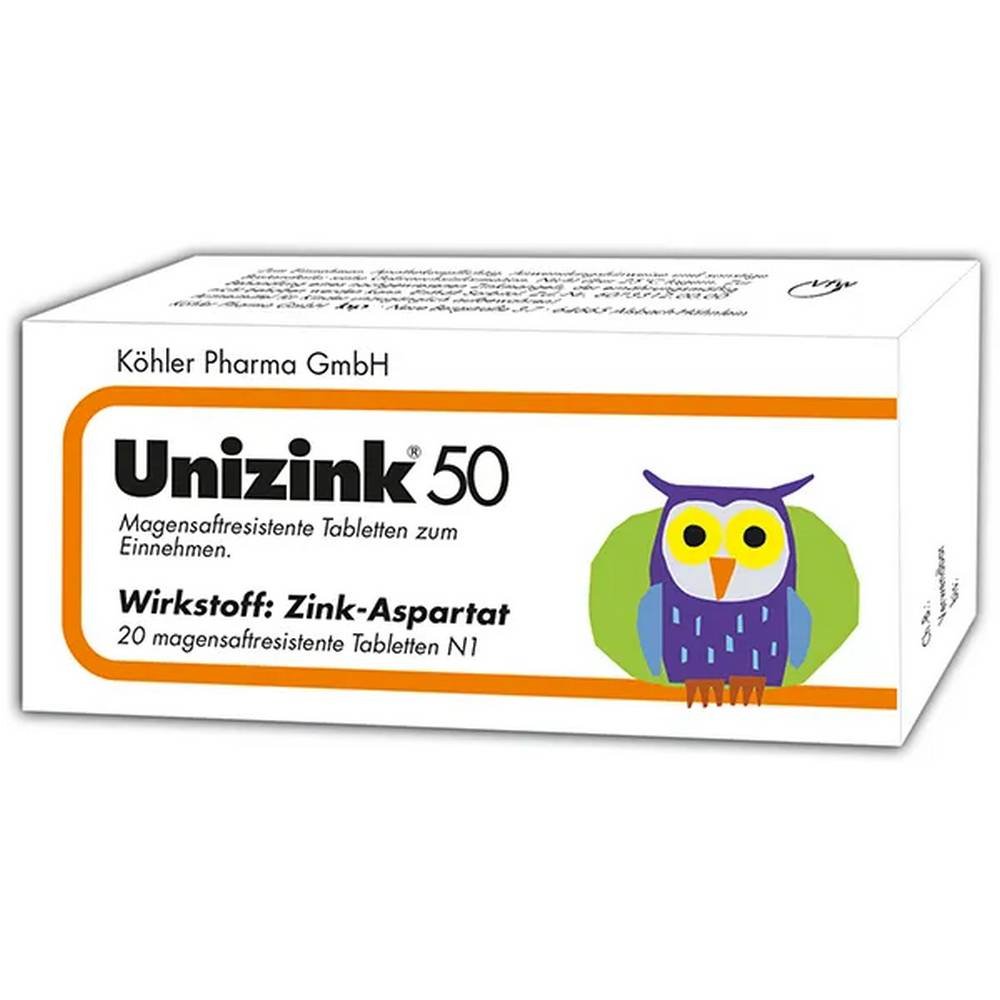 unizink®20 Carence en zinc – Unizink®,