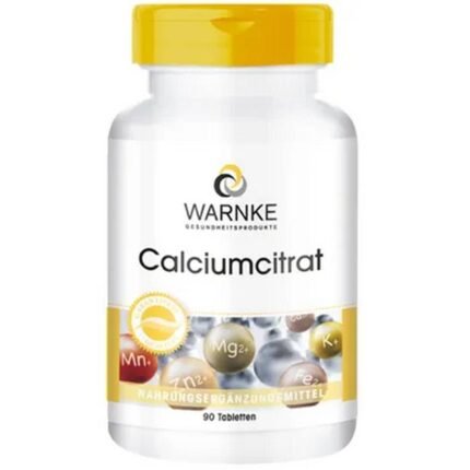 Déficit en calcium affectant la solidité des os – WARNKE Calcium Citrate 300 mg,