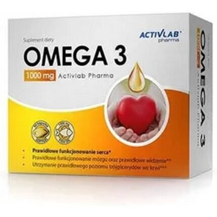 Soutient la santé cardiovasculaire - Activlab Pharma Omega 3 1000mg,