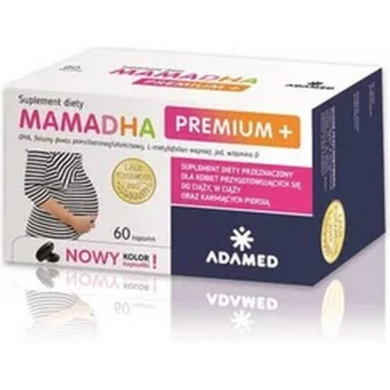 Soutient le développement cérébral fœtal – Adamed MamaDHA Premium +,